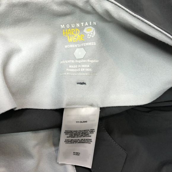 Mountain Hardwear Women Outdoor Hiking Convertible Pants Size 8 Gray B224 -4 - Picture 7 of 14